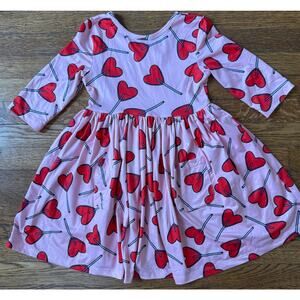 Mila & Rose Girls' Heart Sucker Dress Size 4
